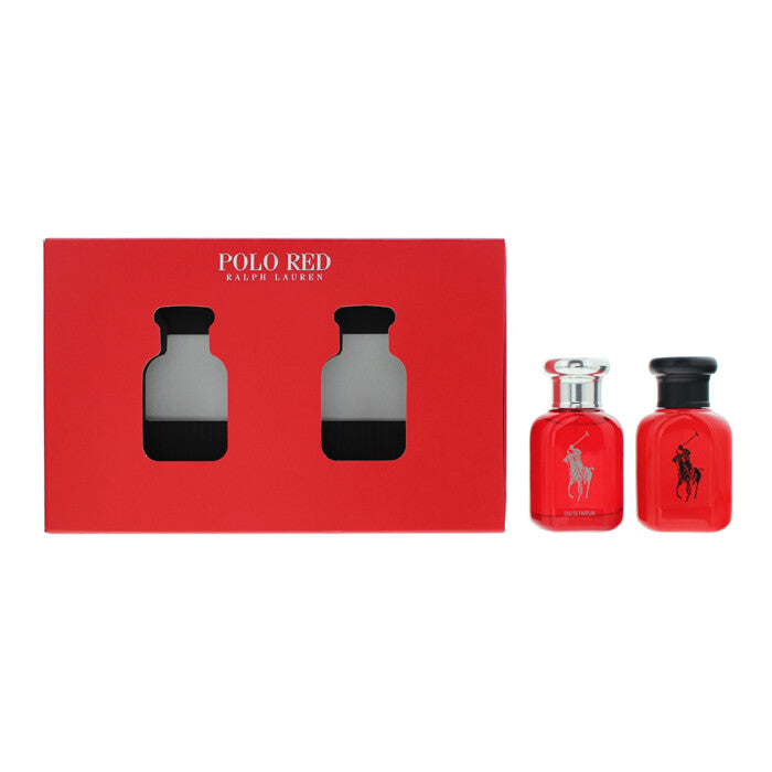 Ralph Lauren, Polo Red Rush 2 Piece Gift Set, Apa de toaleta, Barbati, 40 ml *Tester