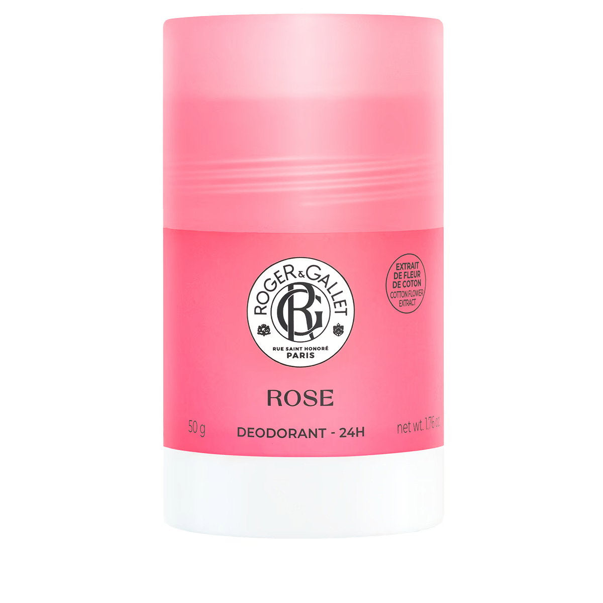 Roger & Gallet, Rose, Protecție 24h, Deodorant stick, Pentru femei, 50 g