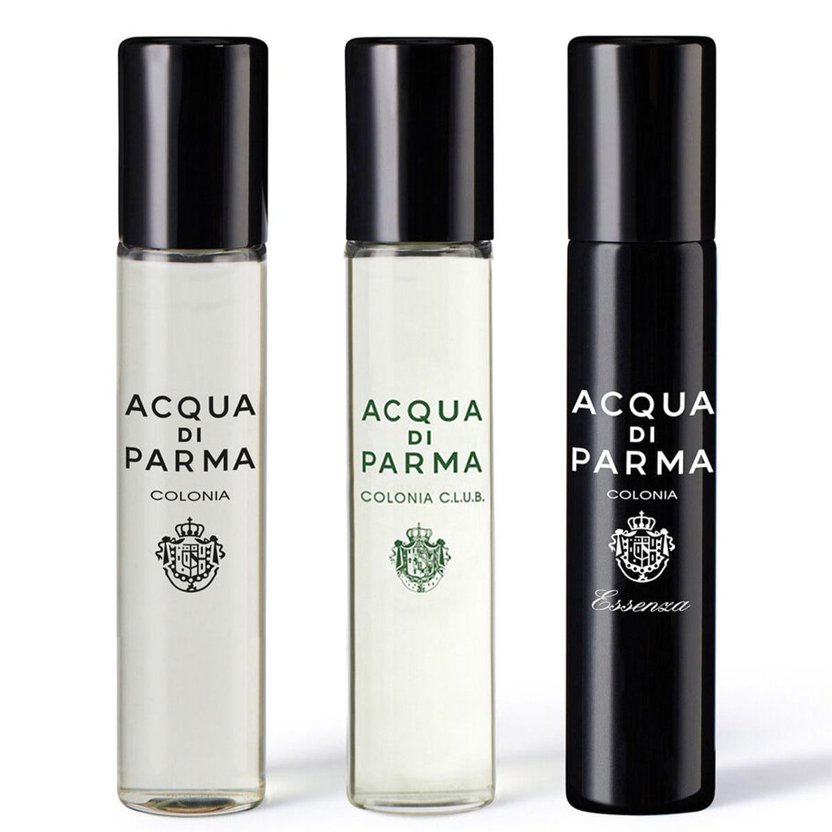 Set Acqua di Parma: Colonia, Apa de colonie, Unisex, 12 ml + Colonia Futura, Apa de colonie, Barbati, 12 ml + Colonia Essenza, Apa de colonie, Barbati, 12 ml
