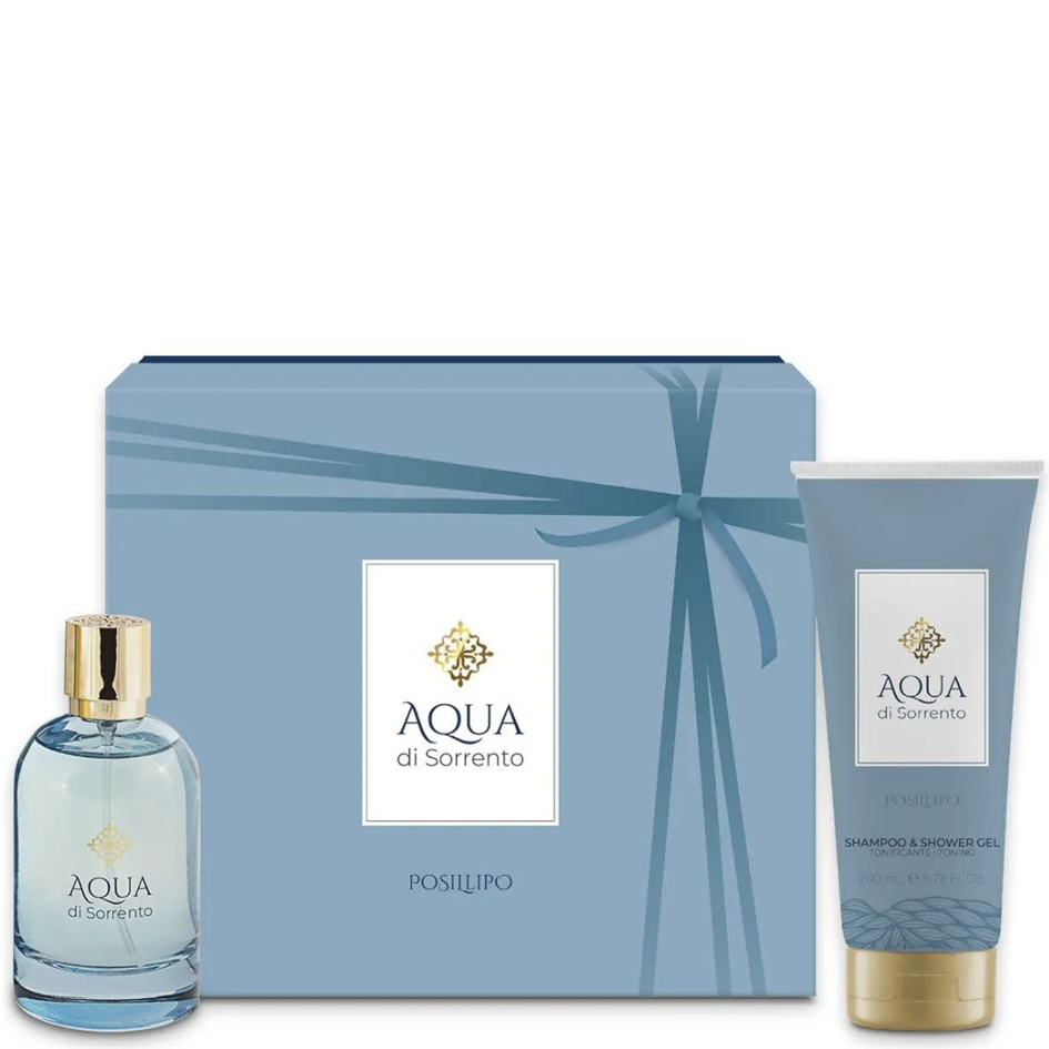 Set Aqua Di Sorrento: Posillipo, Eau De Parfum, For Femei, 100 ml + Posillipo, Hydrating, Body Lotion, 200 ml