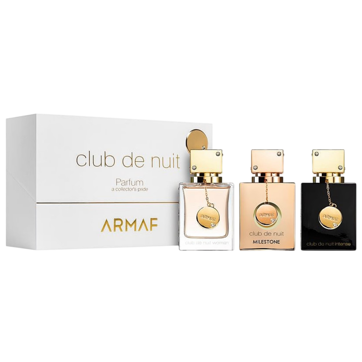 Set Armaf: Club De Nuit, Eau De Parfum, For Femei, 30 ml + Club de Nuit Intense, Eau De Parfum, For Femei, 30 ml + Club De Nuit Milestone, Eau De Parfum, For Femei, 30 ml