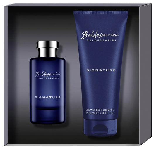 Set Baldessarini: Signature, Eau De Toilette, Barbati, 50 ml + Signature, Cleansing & Refreshing, Shower Gel, For All Skin Types, 200 ml