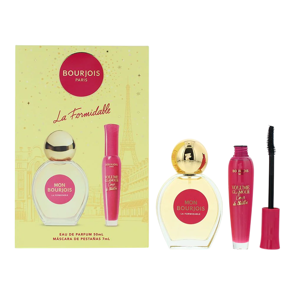 Set Bourjois: La Formidable, Apa de parfum, Femei, 50 ml + Volume Glamour, Mascara, Black, 7 ml