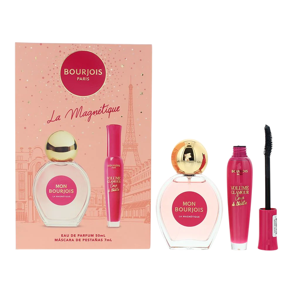 Set Bourjois: La Magnétique, Apa de parfum, Femei, 50 ml + Volume Glamour, Mascara, Black, 7 ml