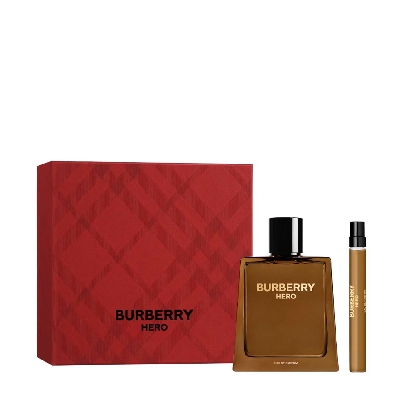 Set Burberry: Hero, Apa de Parfum, Barbati, 110 ml + Hero, Apa de Parfum, Barbati, 10 ml