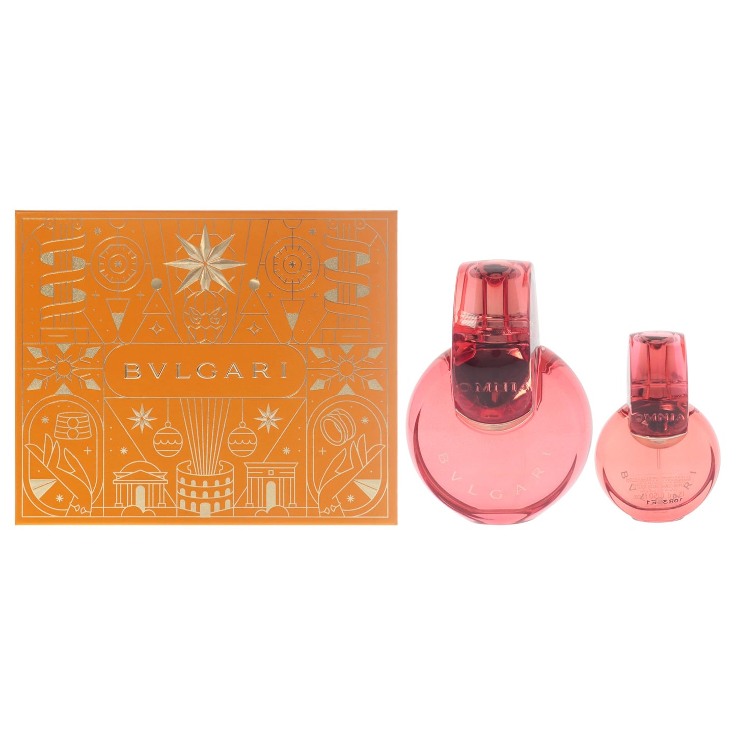 Set Bvlgari: Omnia Coral, Apa de toaleta, Femei, 100 ml + Omnia Coral, Apa de toaleta, Femei, 15 ml *Miniature
