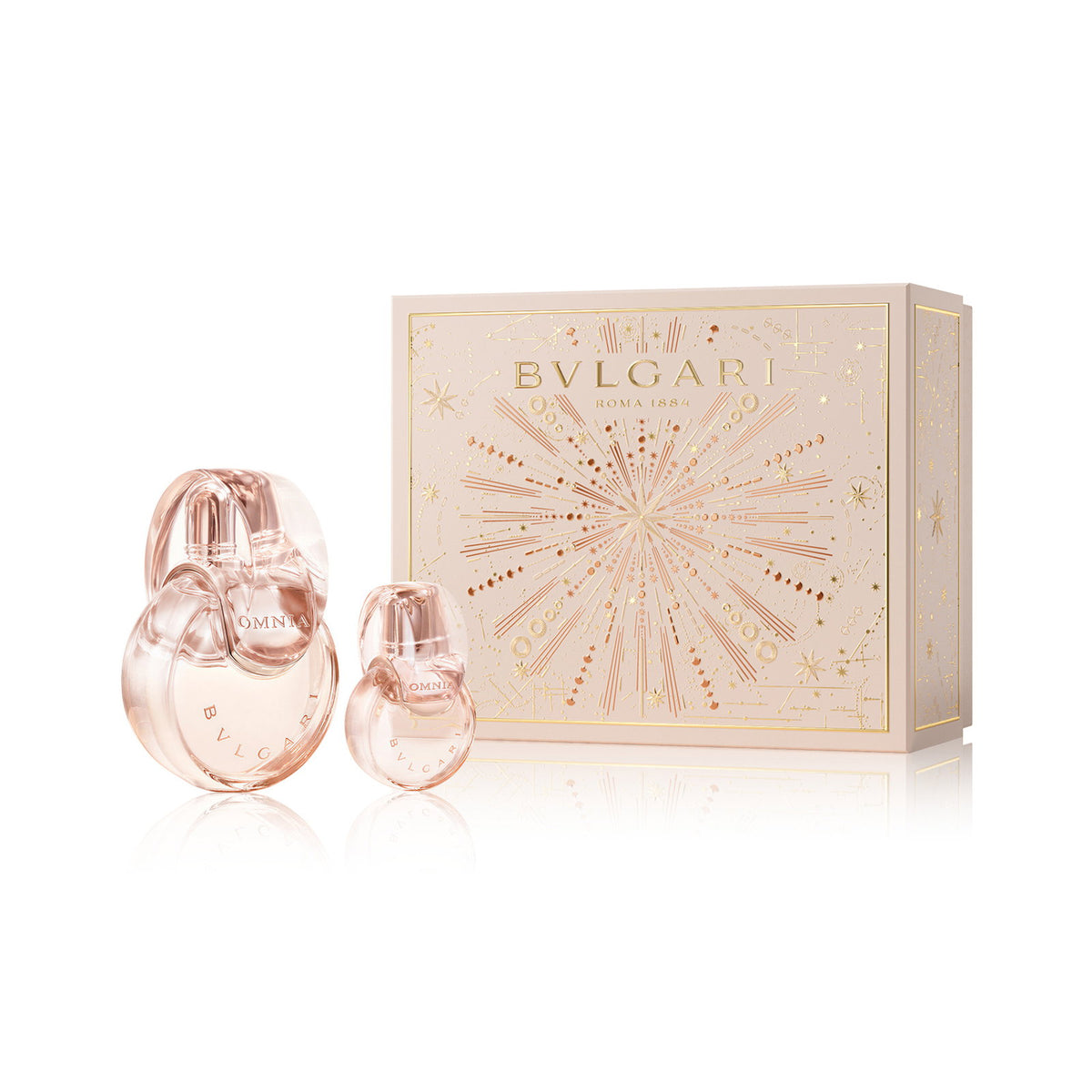 Set Bvlgari: Omnia Crystalline, Eau De Toilette, For Femei, 100 ml + Omnia Crystalline, Eau De Toilette, For Femei, 15 ml *Miniature