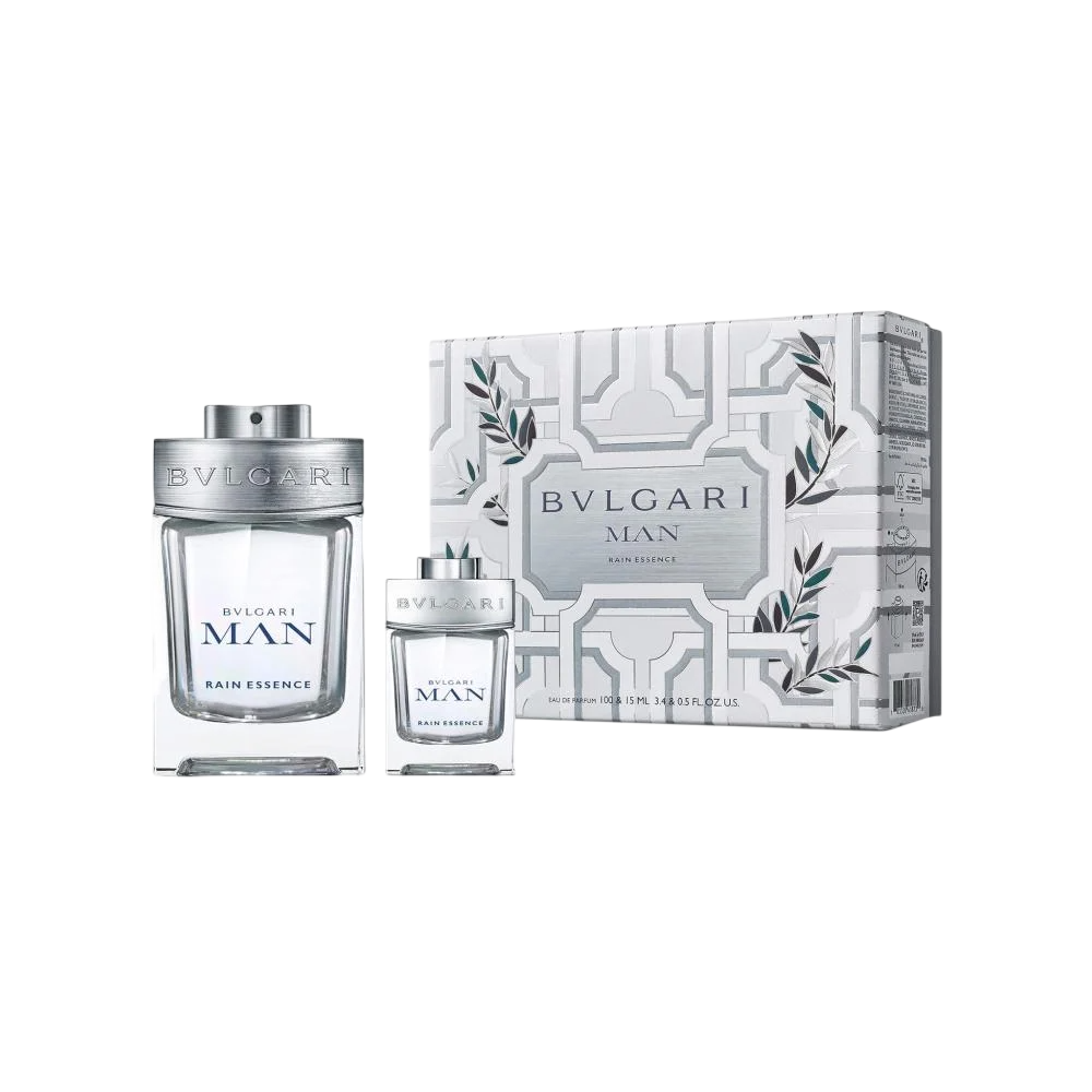 Set Bvlgari: Rain Essence, Apa de parfum, Barbati, 100 ml + Rain Essence, Apa de parfum, Barbati, 15 ml *Miniature