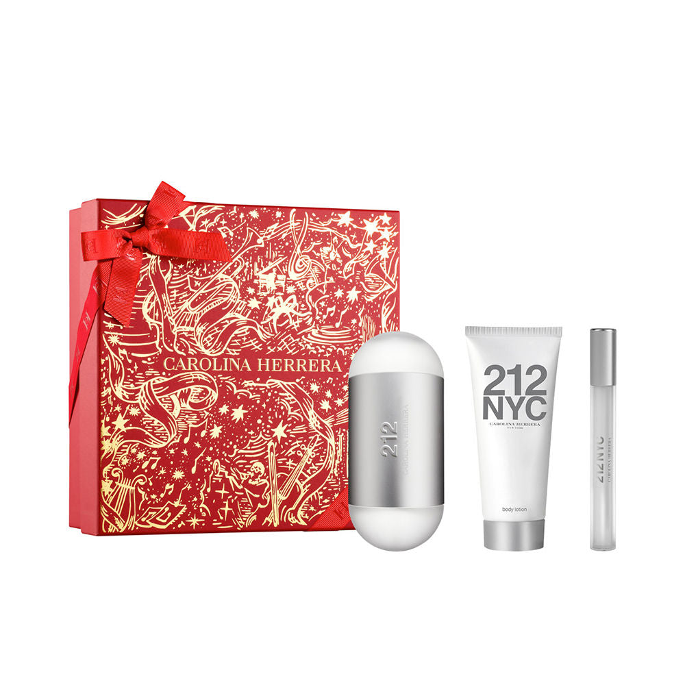 Set Carolina Herrera: 212, Eau De Toilette, For Femei, 100 ml + 212, Eau De Toilette, For Femei, 10 ml + 212, Moisturising, Body Lotion, 100 ml