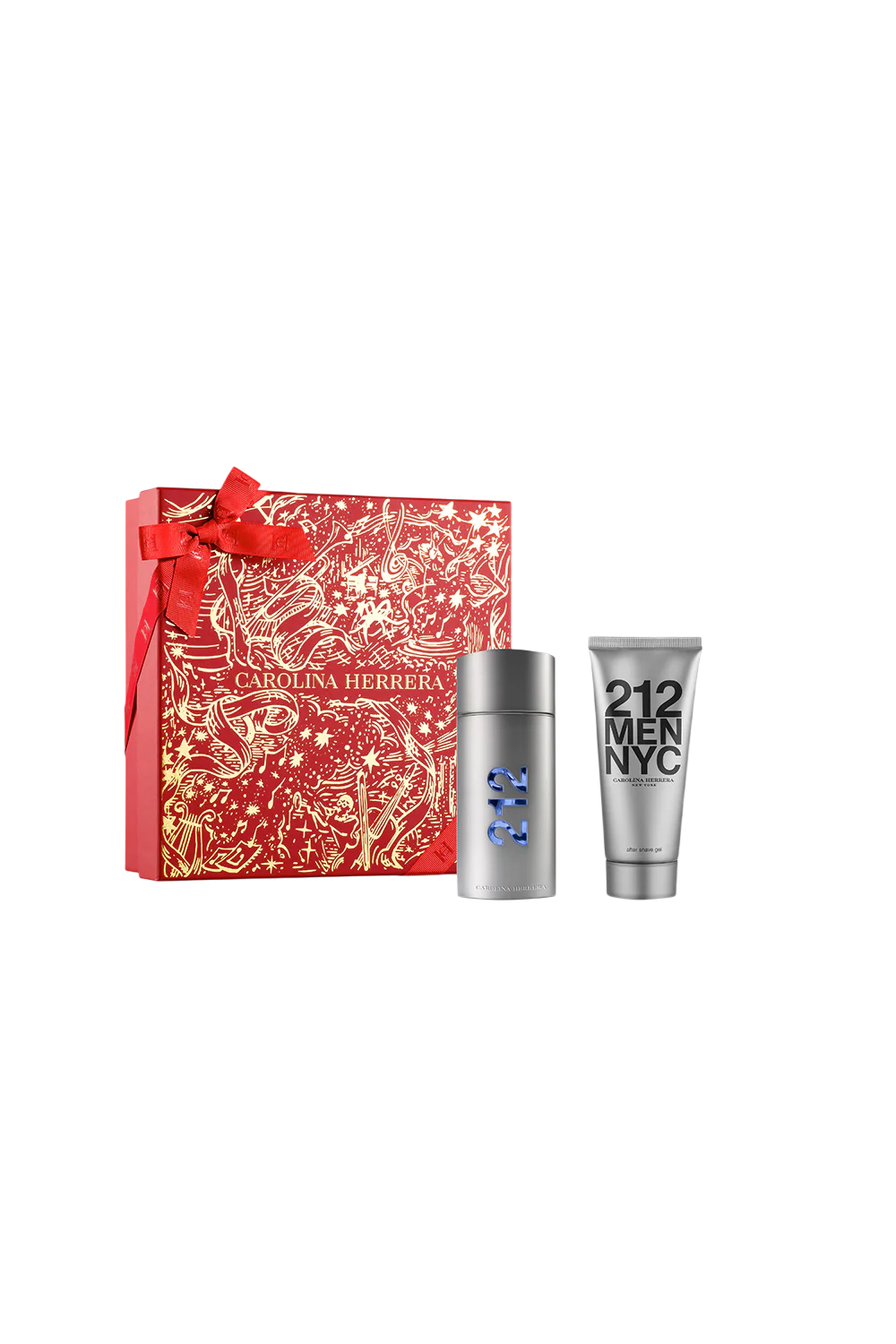Set Carolina Herrera: 212 NYC, Eau De Toilette, Barbati, 100 ml + 212 NYC, After-Shave Balm, 100 ml