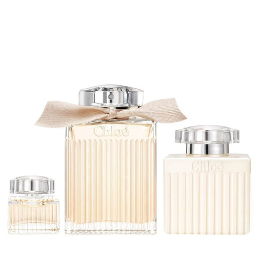 Set Chloe: Chloe, Apa de parfum, Femei, 100 ml + Chloe, Apa de parfum, Femei, 5 ml *Miniature + Chloe, Body Lotion, All Over The Body, 100 ml