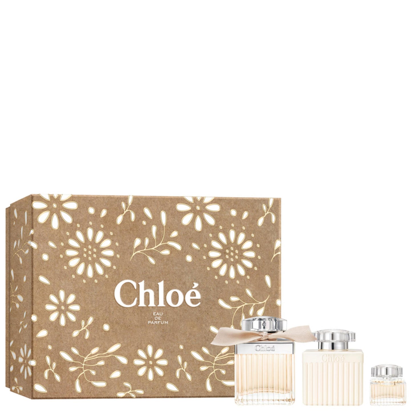 Set Chloe: Chloe, Apa de parfum, Femei, 75 ml + Chloe, Apa de parfum, Femei, 5 ml *Miniature + Chloe, Body Lotion, All Over The Body, 100 ml
