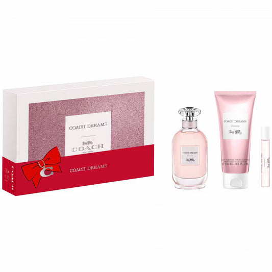 Set Coach: Dreams, Apa de parfum, Femei, 90 ml + Dreams, Apa de parfum, Femei, 10 ml + Dreams, Body Lotion, All Over The Body, 100 ml