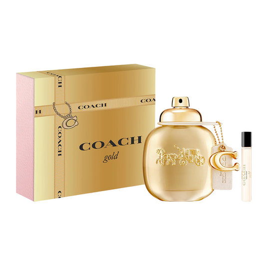 Set Coach: Gold, Eau De Parfum, For Femei, 50 ml + Gold, Eau De Parfum, For Femei, 7.5 ml