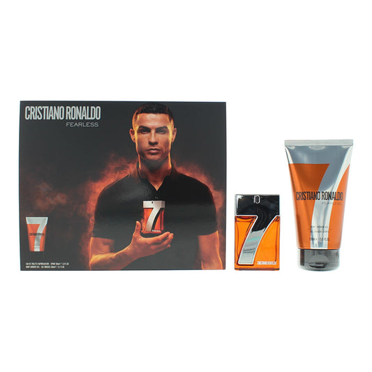Set Cristiano Ronaldo: CR7 Fearless, Eau De Toilette, Barbati, 30 ml + CR7 Fearless, Shower Gel, For All Skin Types, 150 ml