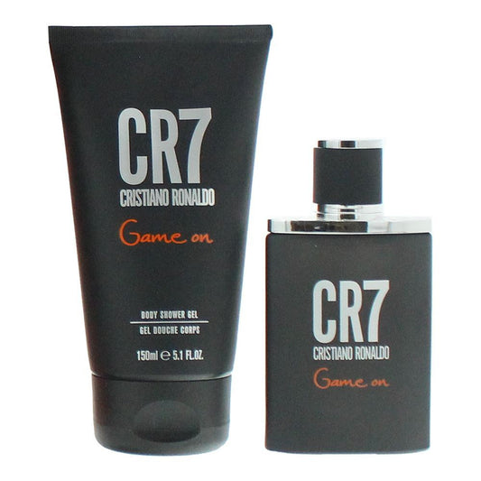 Set Cristiano Ronaldo: CR7 Game On, Apa de toaleta, Barbati, 30 ml + CR7 Game On, Shower Gel, Body, 150 ml