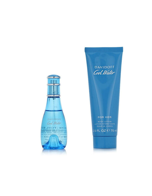 Set Davidoff: Cool Water, Apa de toaleta, Femei, 30 ml + Cool Water, Body Lotion, Body, 75 ml