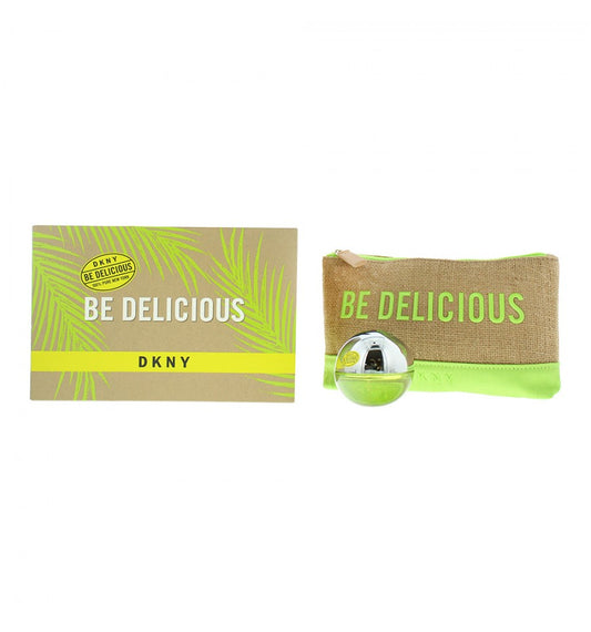 Set Dkny: Be Delicious, GWP Textile Pouch + Be Delicious, Apa de parfum, Femei, 30 ml