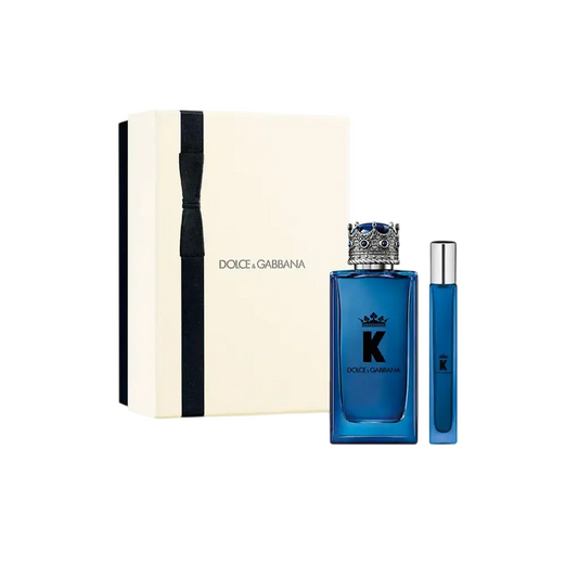 Set Dolce & Gabbana: K By Dolce Gabbana, Apa de parfum, Barbati, 100 ml + K By Dolce Gabbana, Apa de parfum, Barbati, 10 ml