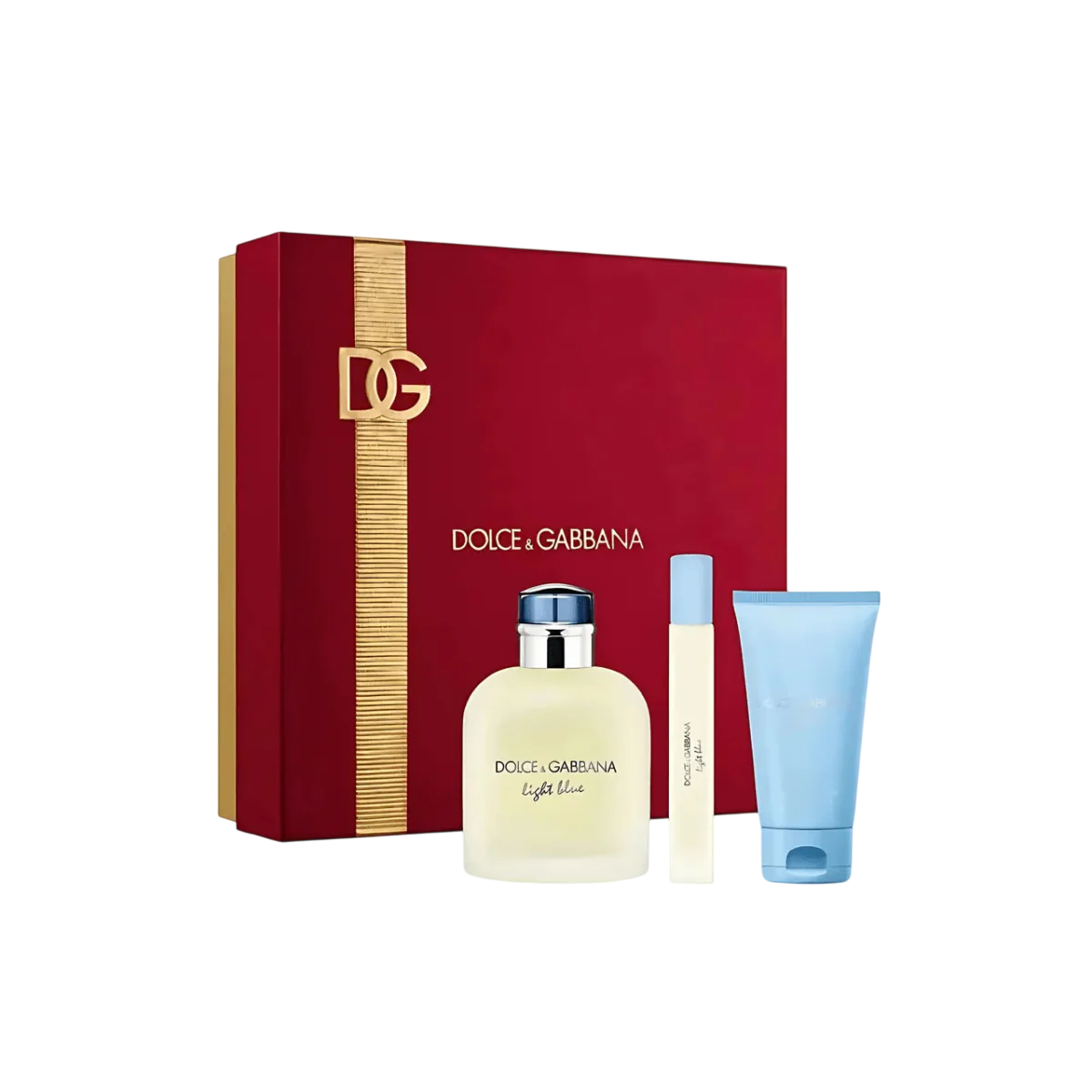 Set Dolce & Gabbana: Light Blue, Eau De Toilette, For Men, 125 ml + Light Blue, Eau De Toilette, For Men, 5 ml + Light Blue, Shower Gel, 50 ml
