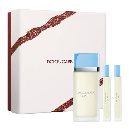 Set Dolce & Gabbana: Light Blue, Apa de toaleta, Femei, 100 ml + Light Blue, Apa de toaleta, Femei, 2 pcs, 10 ml