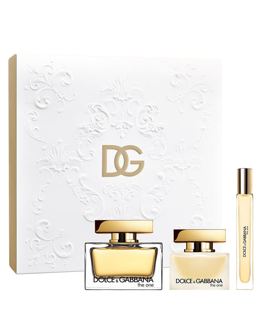 Set Dolce & Gabbana: The One, Eau De Parfum, For Femei, 75 ml + The One, Hair Scented Mist, For Femei, 30 ml + The One, Eau De Parfum, For Femei, 10 ml