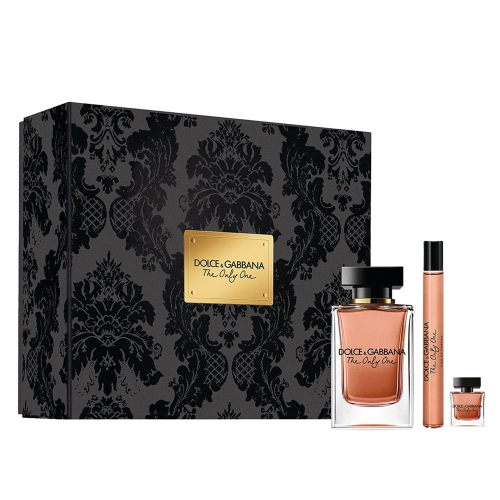 Set Dolce & Gabbana: The Only One, Apa de parfum, Femei, 100 ml + The Only One, Apa de parfum, Femei, 10 ml *Miniature + The Only One, Apa de parfum, Femei, 7.5 ml *Miniature