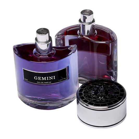 Set Duo, Aurora, Gemini Noir, Apa de parfum, Barbati, 2 buc, 50 ml