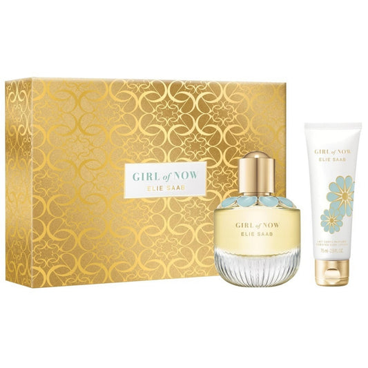 Set Elie Saab: Girl of Now, Apa de Parfum, Femei, 50 ml + Girl of Now, Hydrating, Body Lotion, 75 ml