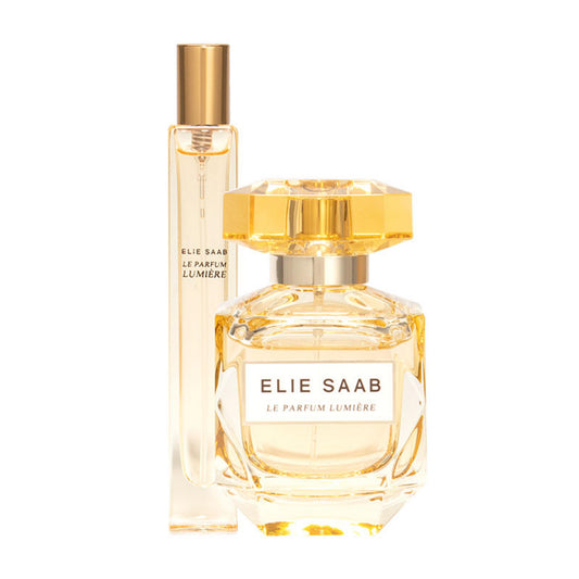 Set Elie Saab: Le Parfum Lumiere, Apa de parfum, Femei, 50 ml + Le Parfum Lumiere, Apa de parfum, Femei, 10 ml