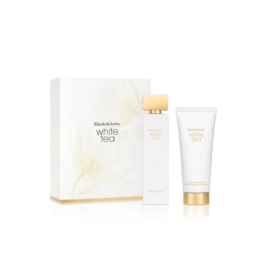 Set Elizabeth Arden: White Tea, Apa de parfum, Femei, 100 ml + White Tea, Hydrating, Body Lotion, 100 ml