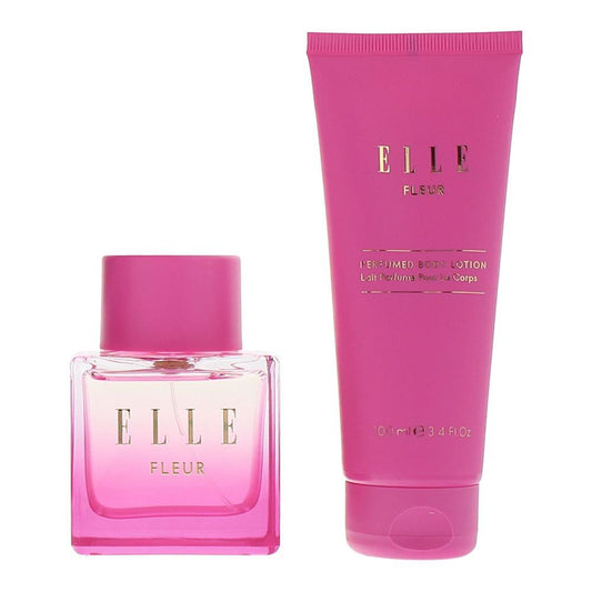 Set Elle: Fleur, Body Lotion, 100 ml + Fleur, Eau De Parfum, For Femei, 100 ml