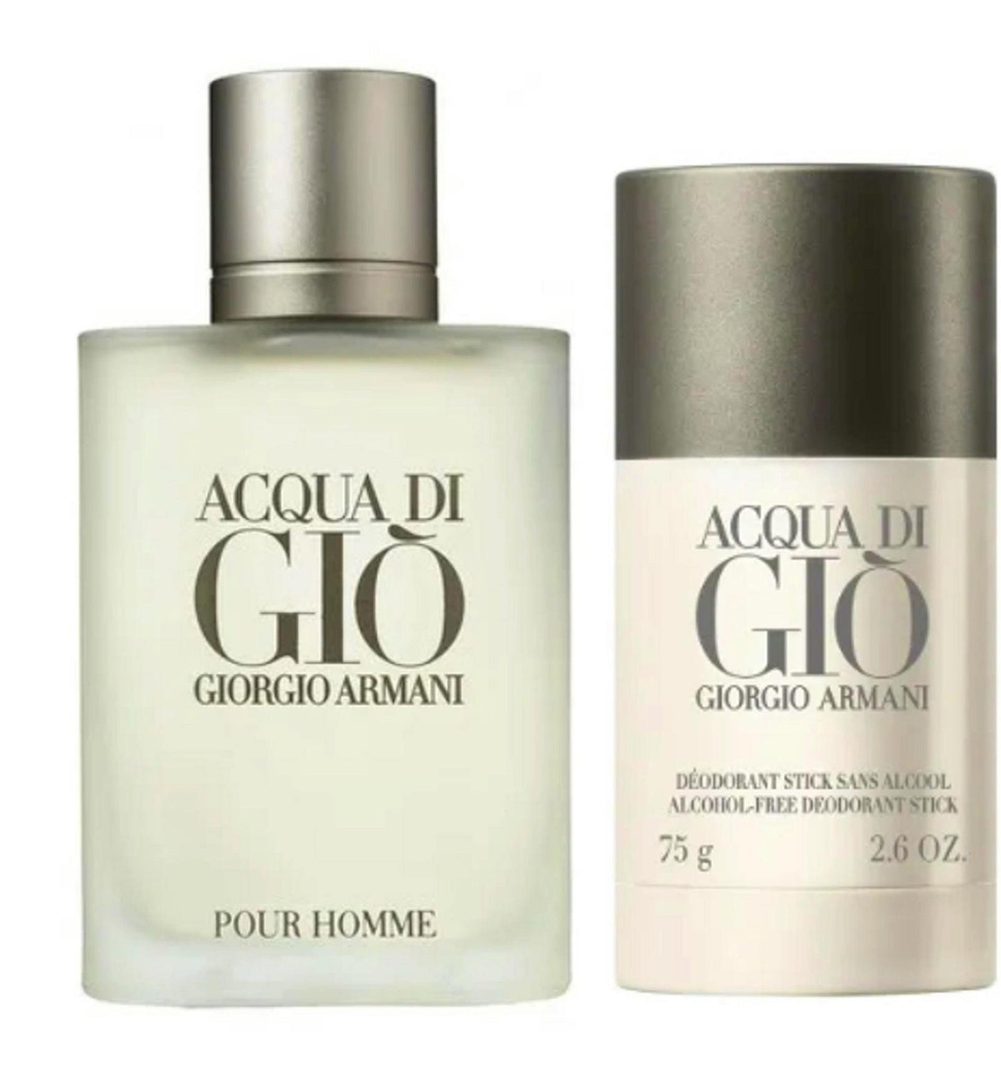 Set Giorgio Armani: Acqua di Gio, Apa de toaleta, Barbati, 100 ml + Acqua di Gio, Anti-Perspirant, Deodorant Stick, Barbati, 75 g