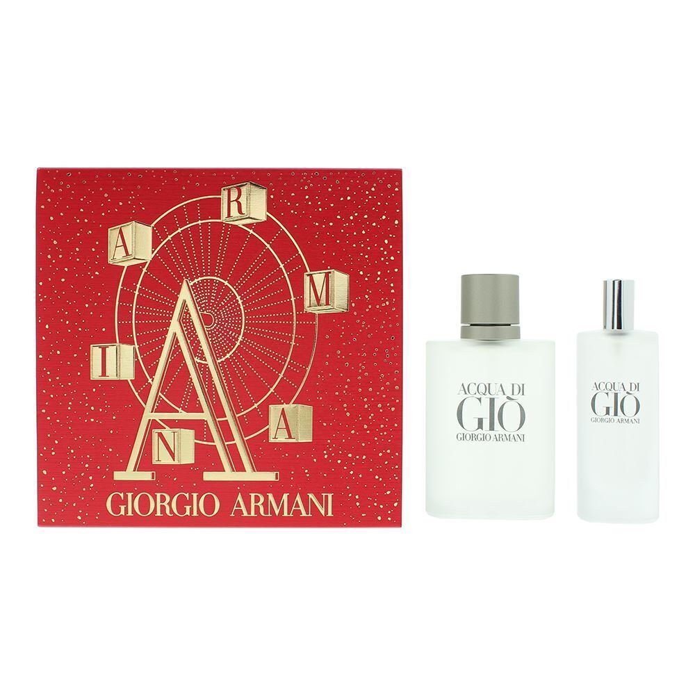 Set Giorgio Armani: Acqua di Gio, Apa de Toaleta, Barbati, 50 ml + Acqua di Gio, Apa de Toaleta, Barbati, 15 ml
