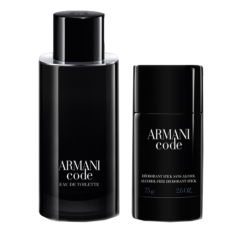 Set Giorgio Armani: Code, Eau De Toilette, Barbati, 125 ml + Code, Anti-Perspirant, Deodorant Stick, Barbati, 75 g