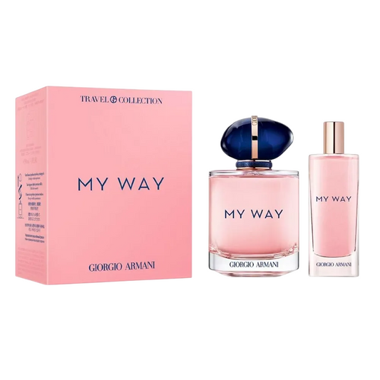 Set Giorgio Armani: My Way, Apa de parfum, Femei, 90 ml + My Way, Apa de parfum, Femei, 15 ml