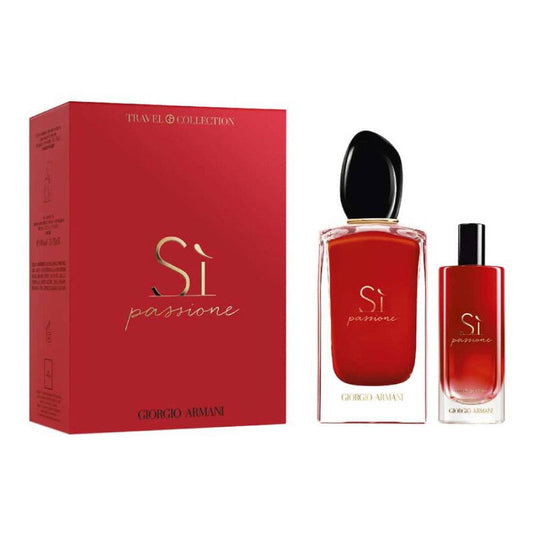 Set Giorgio Armani: Si Passione, Eau De Parfum, For Femei, 100 ml + Si Passione, Eau De Parfum, For Femei, 15 ml *Miniature