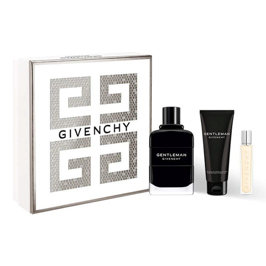 Set Givenchy: Gentleman, Apa de parfum, Barbati, 100 ml + Gentleman, Cleansing, Shower Gel, All Over The Body, For All Skin Types, 75 ml + Gentleman, Apa de parfum, Barbati, 12.5 ml