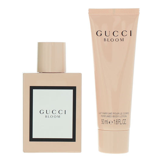 Set Gucci: Bloom, Apa de parfum, Femei, 50 ml + Bloom, Body Lotion, 50 ml