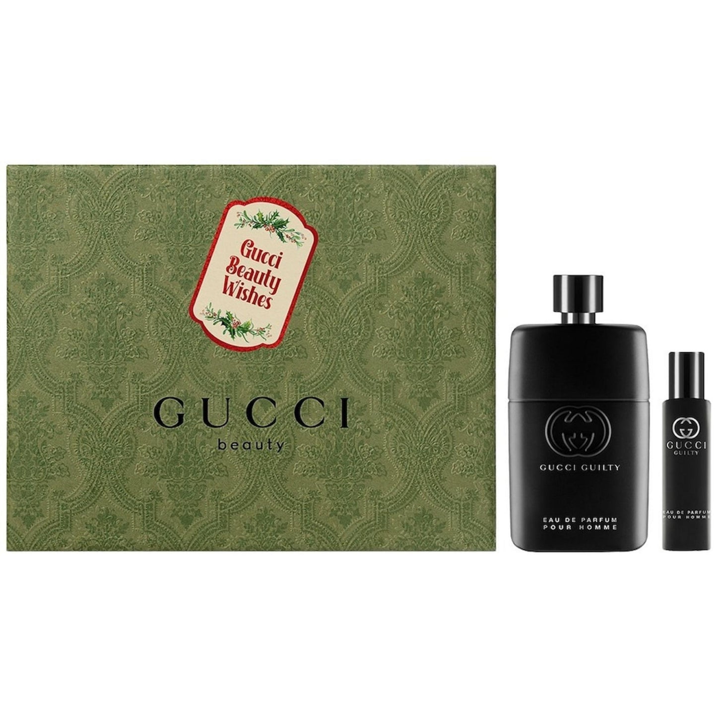 Set Gucci: Guilty, Apa de parfum, Barbati, 90 ml + Guilty, Apa de parfum, Barbati, 15 ml