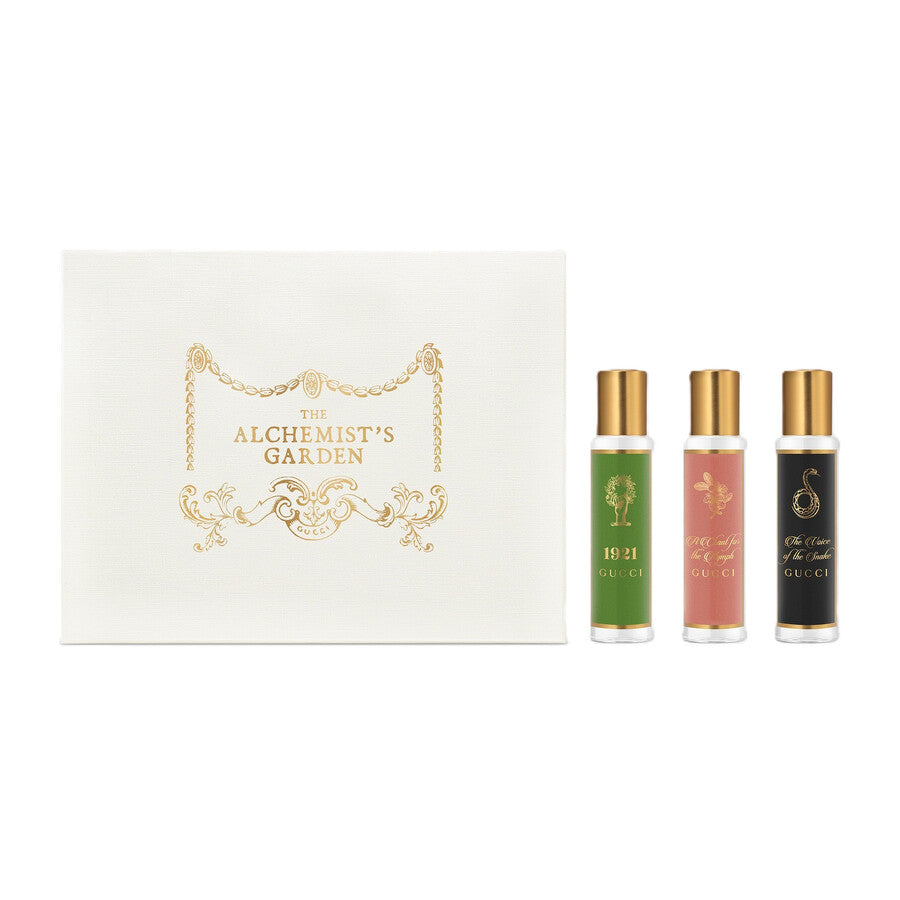 Set Gucci: The Alchemist's Garden - The Voice Of The Snake, Eau De Parfum, For Femei, 15 ml + The Alchemist's Garden - 1921, Eau De Parfum, For Femei, 15 ml + The Alchemist's Garden - A Chant for the Nymph, Eau De Parfum, For Femei, 15 ml