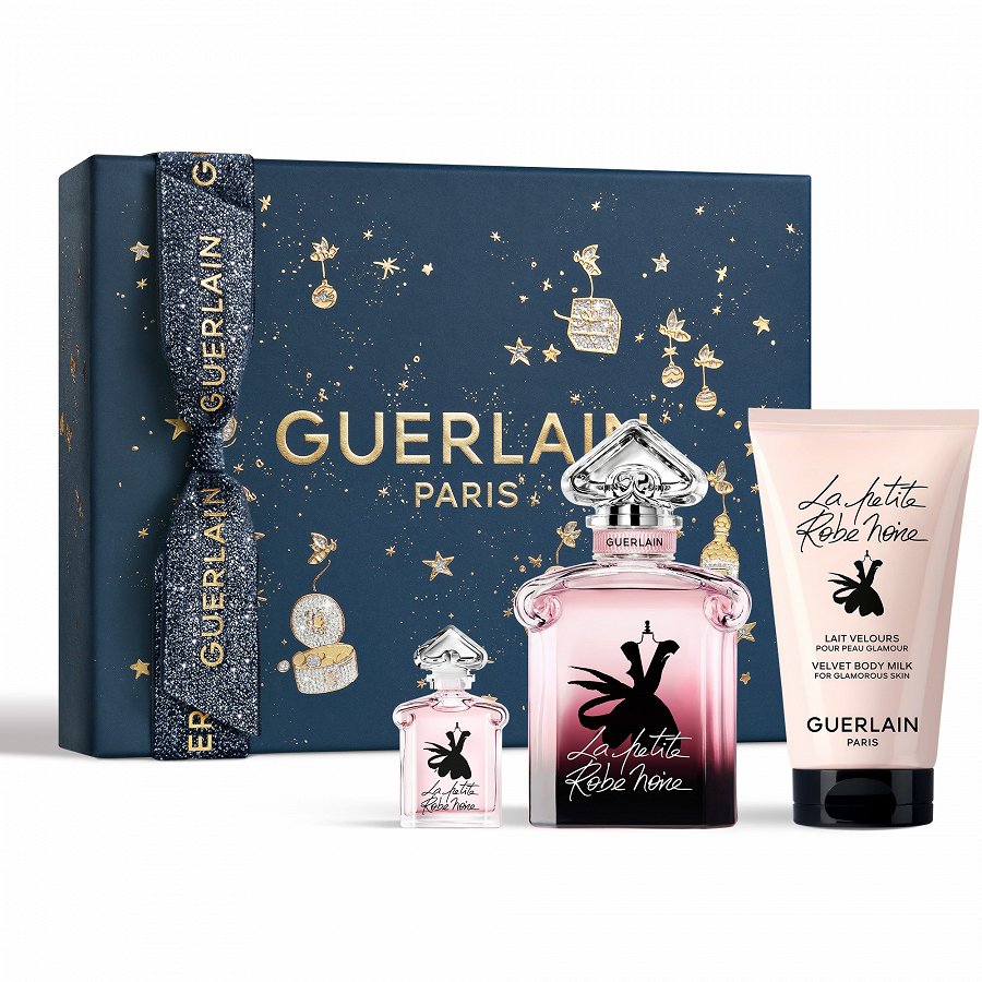 Set Guerlain: La Petite Robe Noire, Apa de parfum, Femei, 50 ml + La Petite Robe Noire, Apa de parfum, Femei, 5 ml + La Petite Robe Noire, Hydrating, Body Lotion, 75 ml