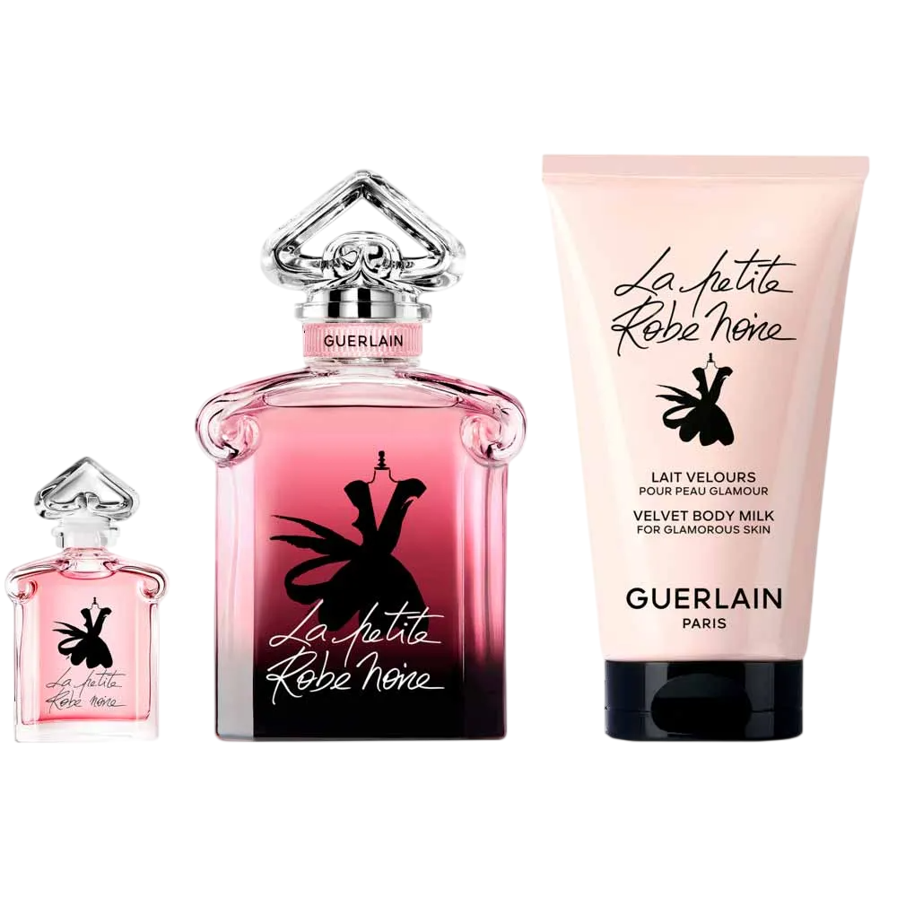 Set Guerlain: La Petite Robe Noire Intense, Eau De Parfum, For Femei, 50 ml + La Petite Robe Noire Intense, Eau De Parfum, For Femei, 5 ml + La Petite Robe Noire Intense, Hydrating, Body Lotion, 75 ml