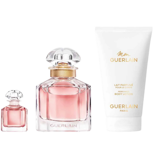 Set Guerlain: Mon Guerlain, Apa de parfum, Femei, 50 ml + Mon Guerlain, Apa de parfum, Femei, 5 ml + Mon Guerlain, Body Lotion, Body, 75 ml