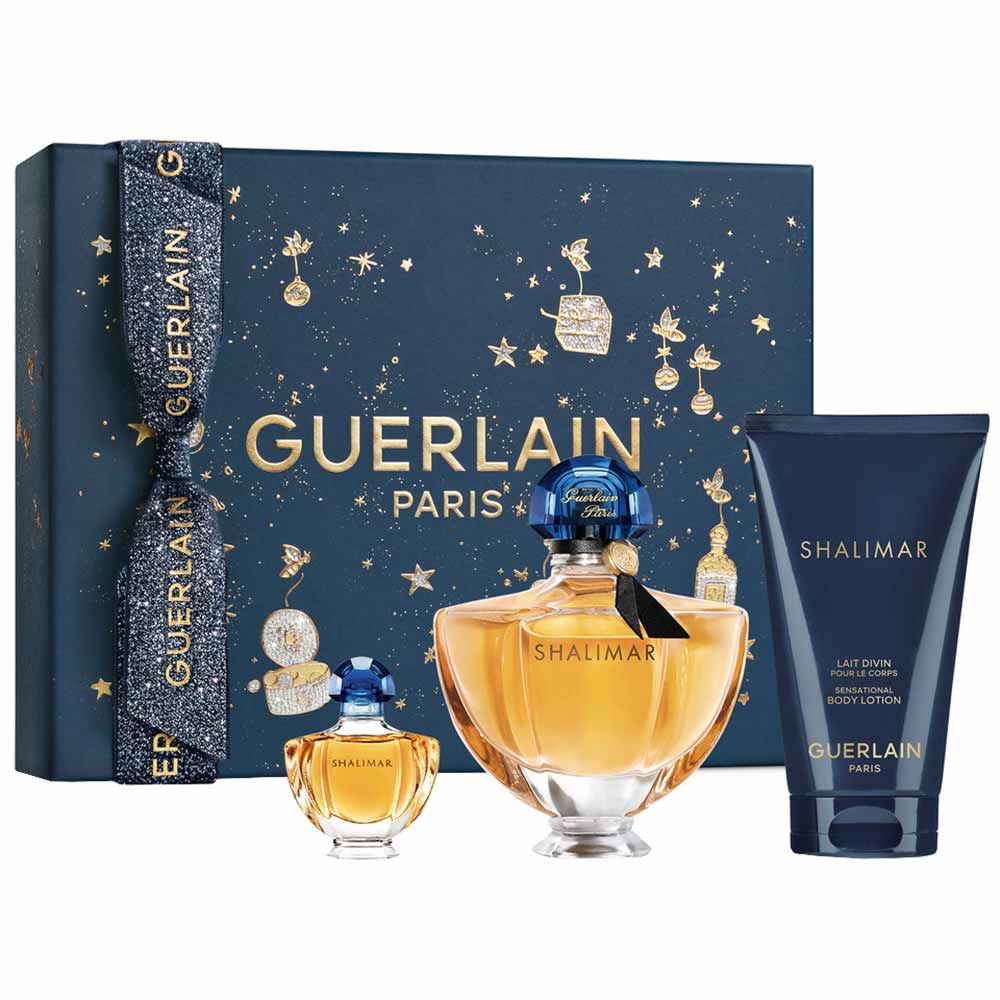 Set Guerlain: Shalimar, Apa de parfum, Femei, 50 ml + Shalimar, Apa de parfum, Femei, 5 ml + Shalimar, Hydrating, Body Lotion, 75 ml