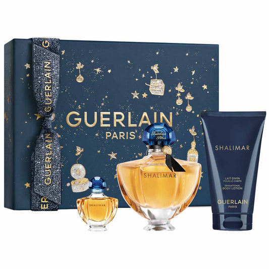 Set Guerlain: Shalimar, Apa de parfum, Femei, 50 ml + Shalimar, Apa de parfum, Femei, 5 ml + Shalimar, Hydrating, Body Lotion, 75 ml