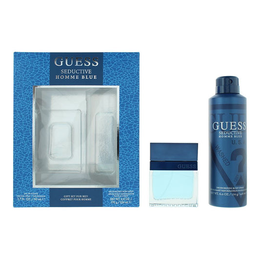 Set Guess: Seductive Homme Blue, Apa de toaleta, Barbati, 50 ml + Seductive Homme Blue, Deodorant Spray, Barbati, 226 ml