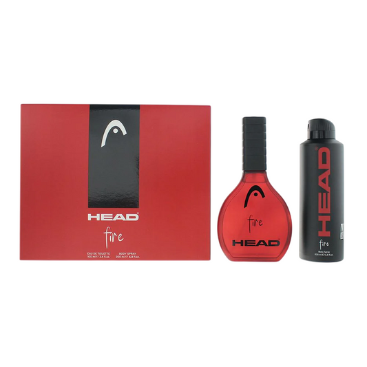 Set Head: Fire, Apa de toaleta, Barbati, 100 ml + Fire, Deodorant Spray, Barbati, 200 ml