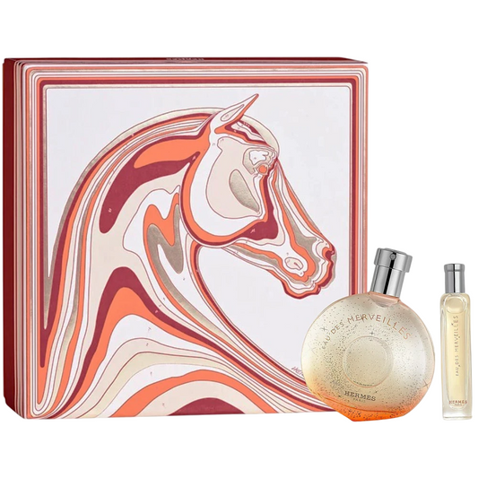Set Hermes: Eau des Merveilles, Apa de toaleta, Femei, 50 ml + Eau des Merveilles, Apa de toaleta, Femei, 15 ml