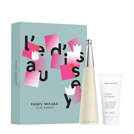 Set Issey Miyake: L'Eau d'Issey, Eau De Toilette, For Femei, 50 ml + L'Eau d'Issey, Moisturizing, Body Lotion, 50 ml